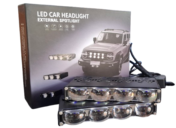 LED Car Headlight External Spotlight Set