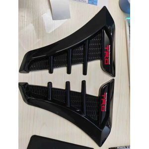 TRD-Style Universal Carbon Fibre Look Side Fender Air Vent Covers / Decals – Pair