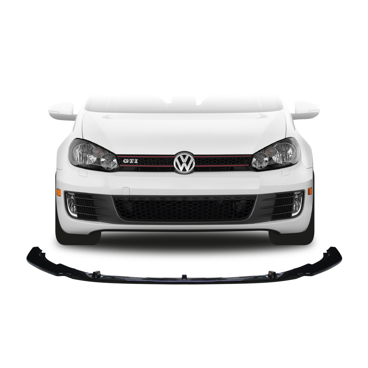 Vw Golf 6 GTI 3pc Front Lip (Non-Oem)
