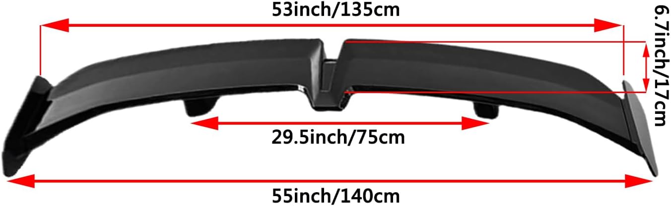 Universal boot spoiler for sedan