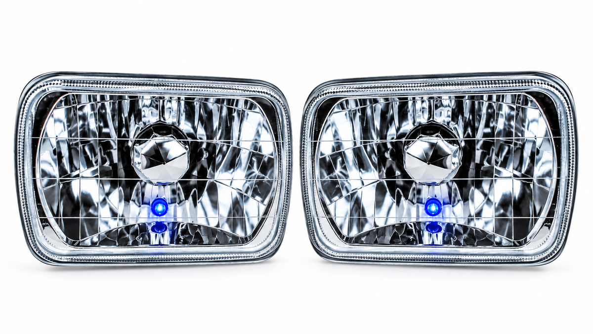 Universal 7x6 Headlight Set Clear