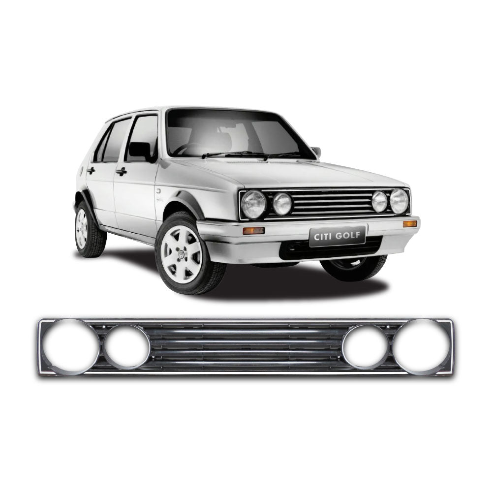 VW GOLF MK1 DEBADGE GRILL WITH SILVER TRIM