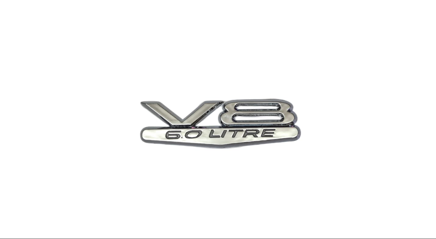 V8 6.0 Litre Emblem Badge