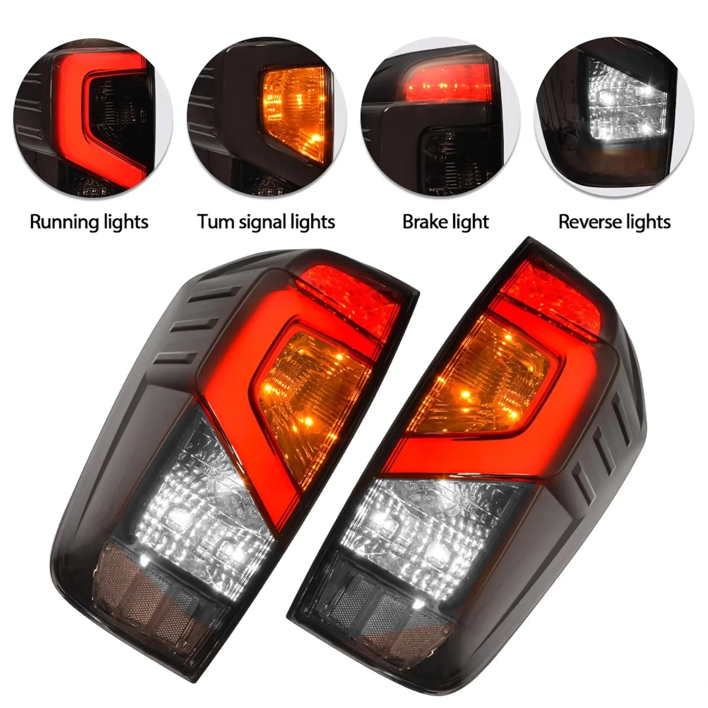 Nissan Navara 2021 LED Smoked Tail Lights