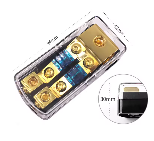 Pervoi CTC-388 Mini Car Audio Power Distribution Block and Fuse Holder Box