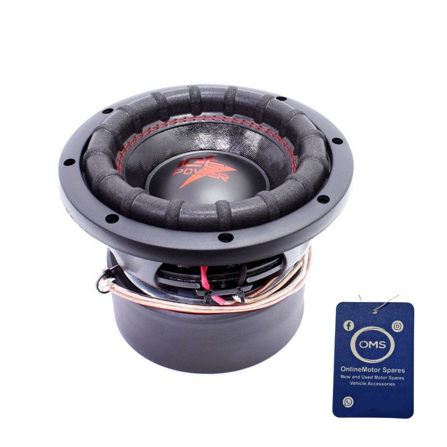 Ice Power 8" 5000 Watt DVC Subwoofer IPS-5000-8D4 + OMS Air Freshener