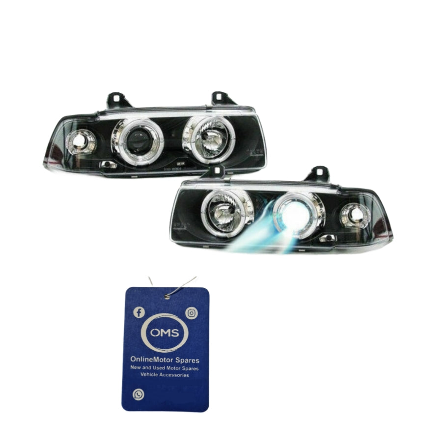 BMW E36 Angel Eye Headlight + Oms Air Freshener