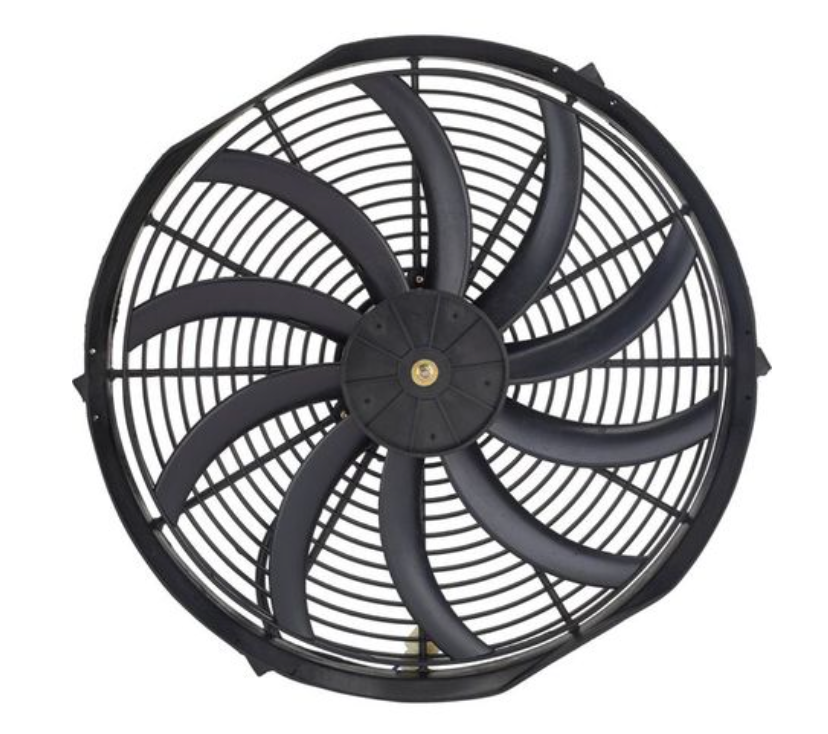 Radiator Fan Universal 16" Fan 12V - 10 Curved Blade - 120w
