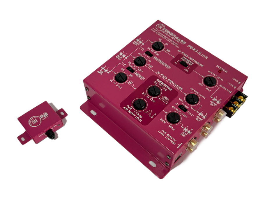 POWERBASS PBX3-iLINK 3 way ELECTRONIC CROSSOVER WITH REMOTE SUBWOOFER CONTROL