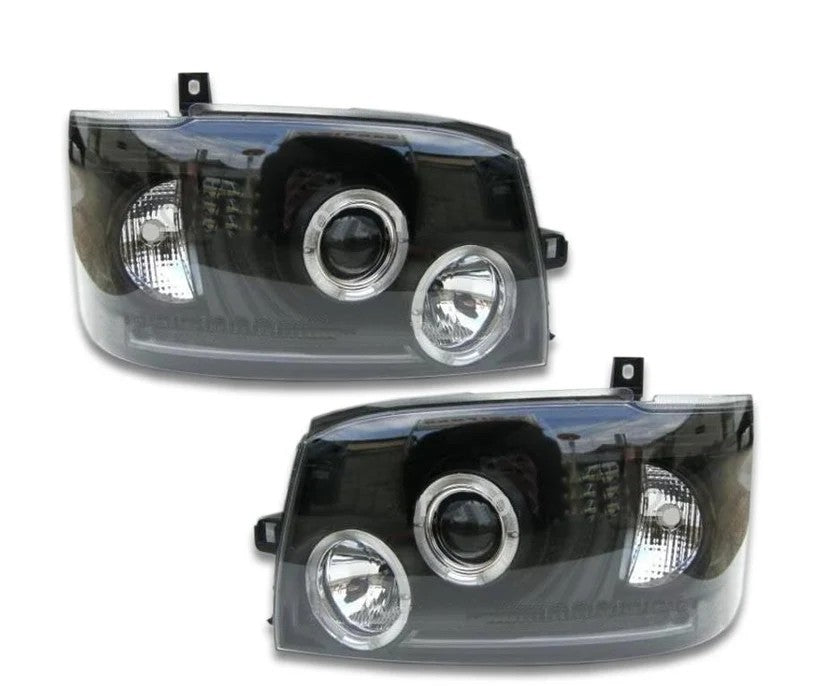 Toyota Quantum Angel Eye Headlights (Black)
