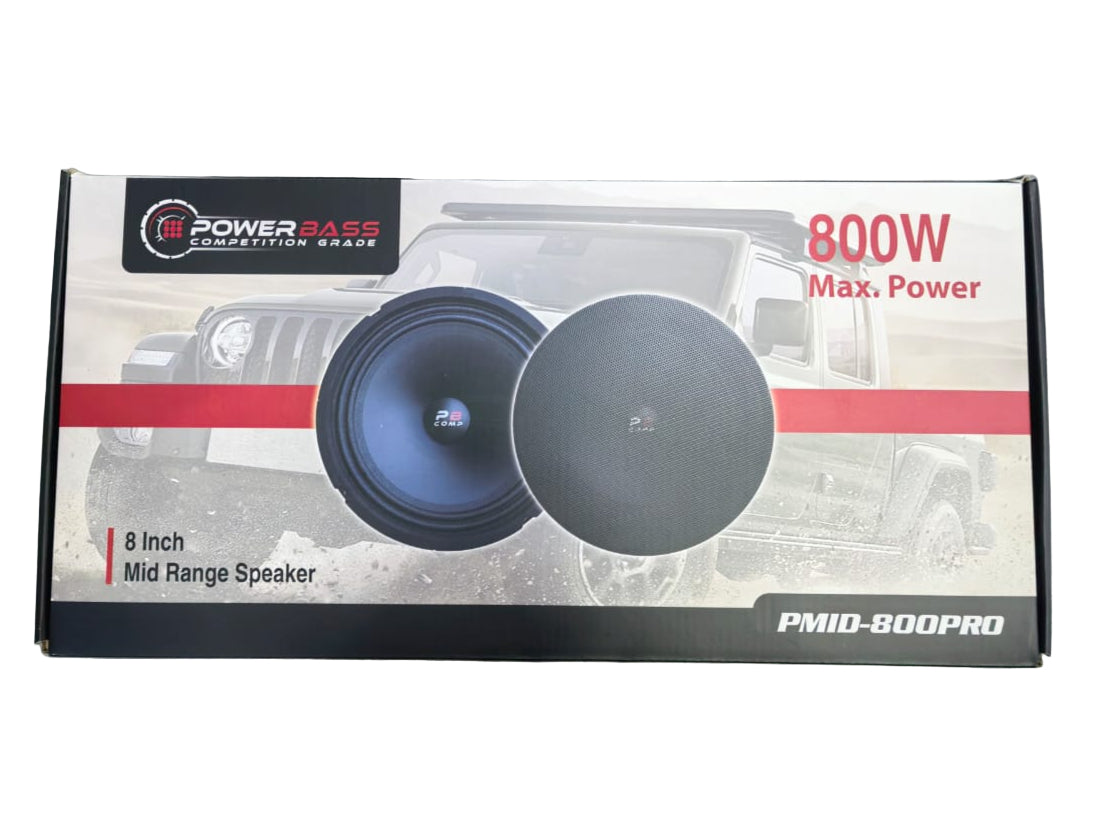 POWERBASS PRO MIDS 8" 800W MAX PMID800-PRO