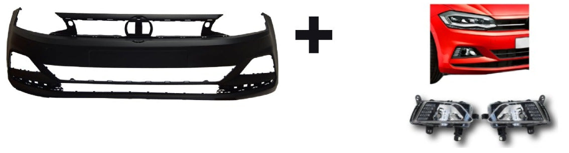 VW Polo 8 Front Bumper Combo