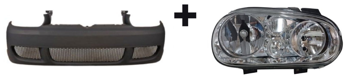 VW Golf 4 R32 Style Front Bumper Combo