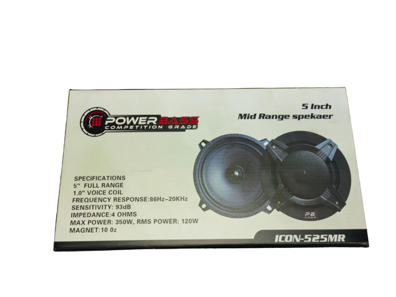 POWERBASS ICON-525MR 5" MID RANGE SPEAKERS 350W MAX