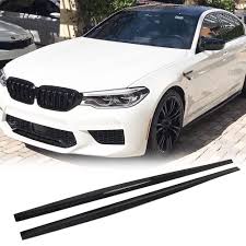 BMW G30 5 SERIES GLOSS BLACK SIDE SKIRTS