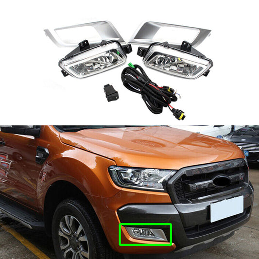 Ford Ranger T7 2015-2018 Fog Light Kit Silver