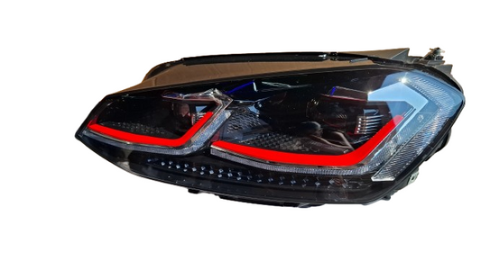Vw Golf 7 2013 HID Type Head Light With Red Moulding And Sequential Indicator
