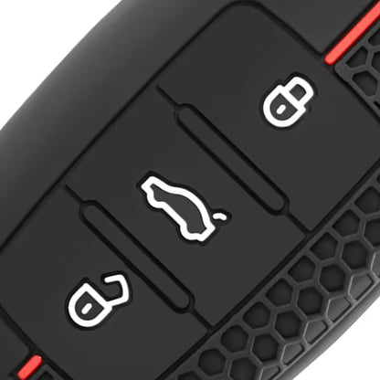VW Key Cover Black W/Red