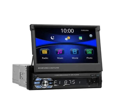 Pervoi Universal Car Audio System (Bluetooth/USB/AUX) with 7` Touch Screen