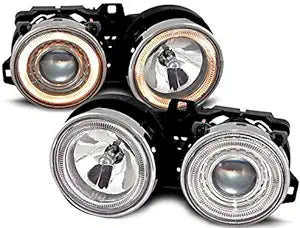 BMW E30 Angel Headlights Chrome Sold As A Pair (Non-Oem)