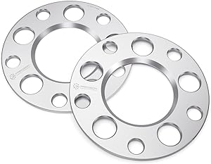 5MM WHEEL SPACERS SILVER SOLD AS A PAIR (NON OEM)
