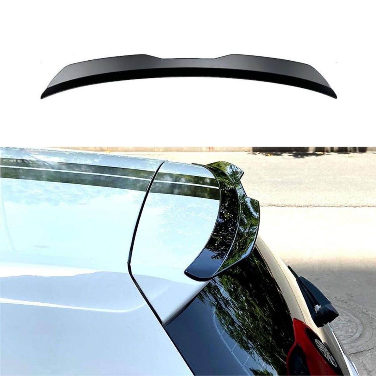 BMW X1 Gloss Black Plastic Roof Spoiler