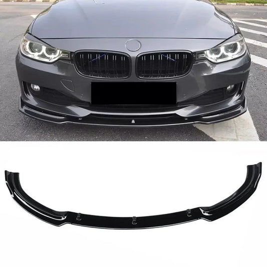 BMW F30 3-Piece Non M-Tech Gloss Black Front Spoiler