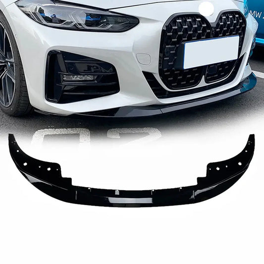 BMW G22 4-Series Gloss Black 3-Piece Performance Style Front Spoiler