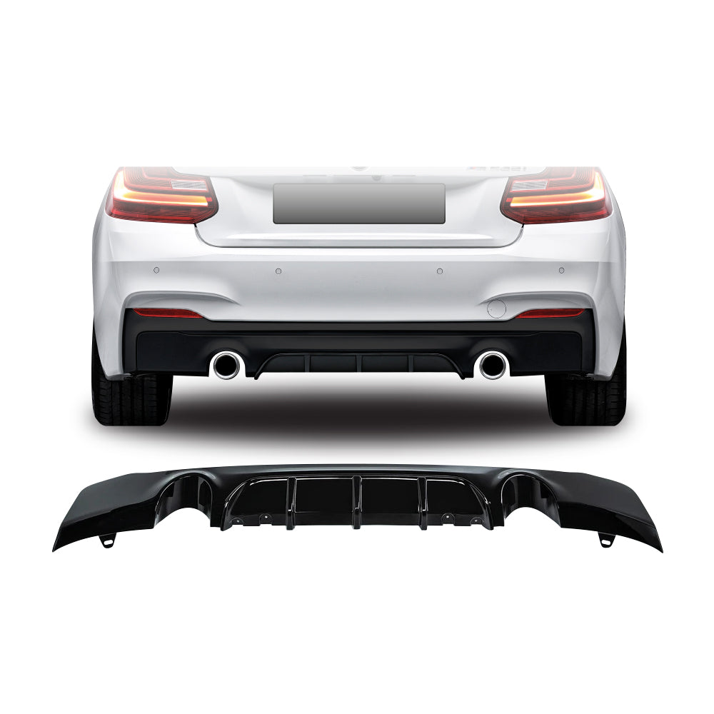 BMW F22 Rear Diffuser Dual Pipe