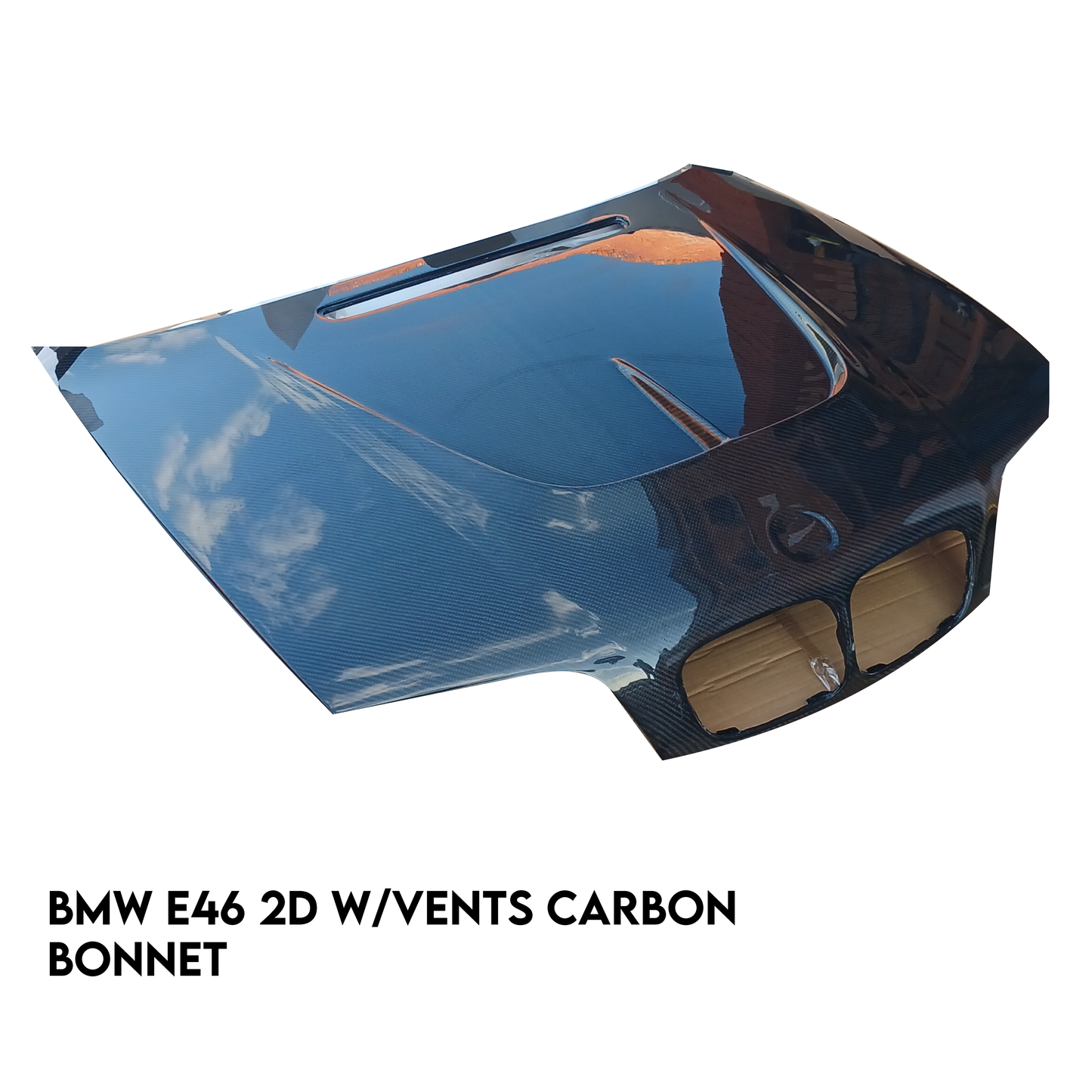 Bmw E46 2 Door Carbon Bonnet With Vents