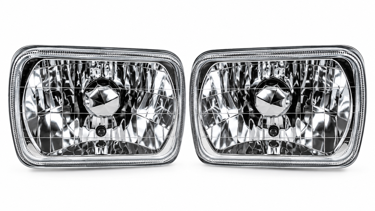 Universal 7x6 Headlight Set Clear