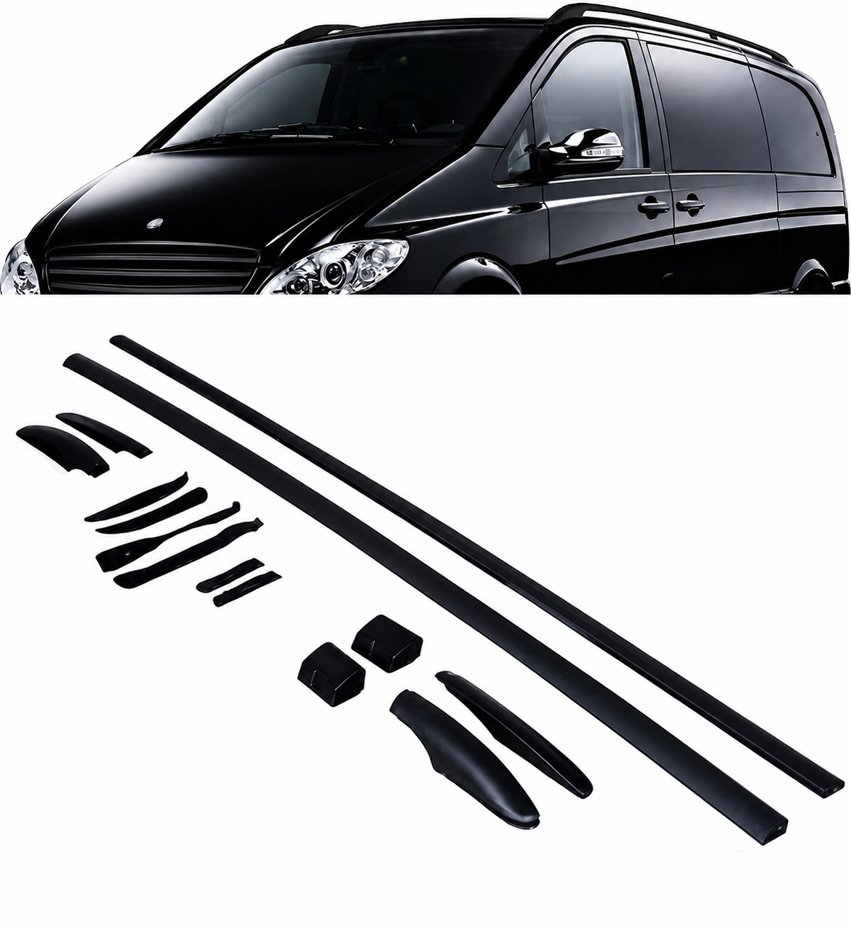 MERCEDES VITO W639 OEM STYLE ROOF RAIL