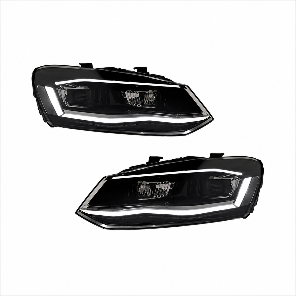 Vw Polo 8 AW 2018+ R Line Headlights Black Line