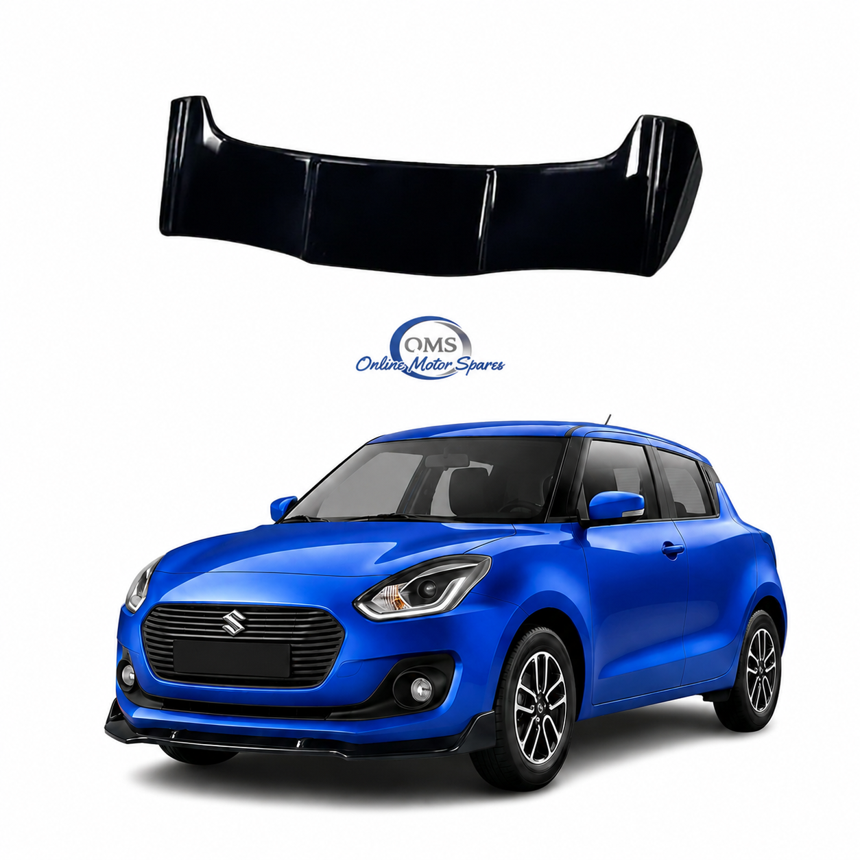 Suzuki Swift 2018+ Batman Style Spoiler Gloss Black
