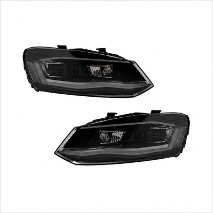 Vw Polo 8 AW 2018+ R Line Headlights Black Line
