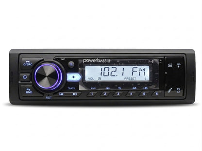 PowerBass F-8 Single Din Media Player Bluetooth/Usb