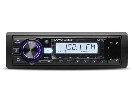PowerBass F-8 Single Din Media Player Bluetooth/Usb