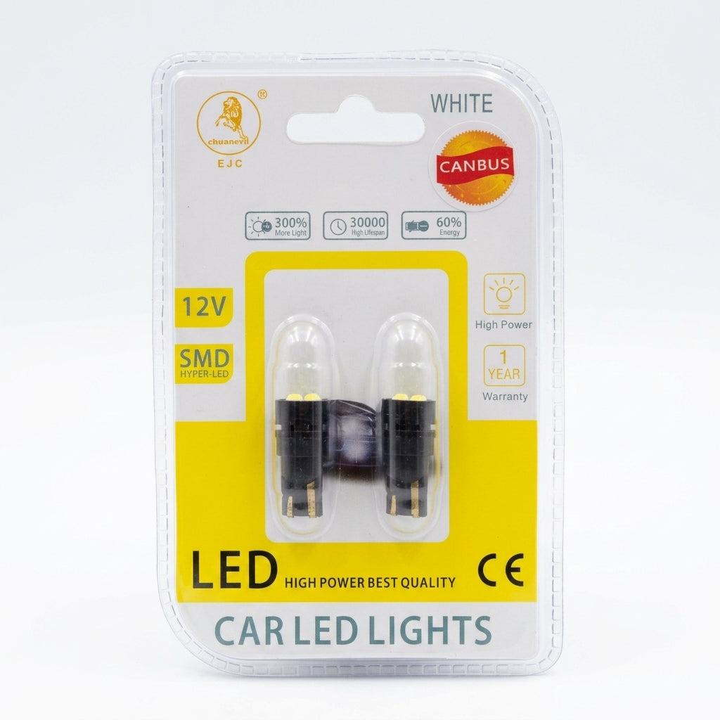 LED Push In Bulbs Black