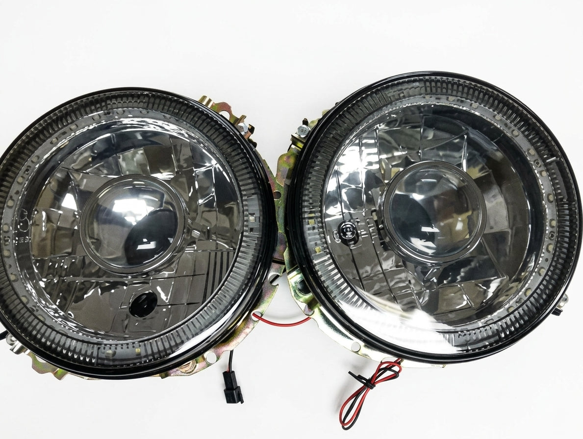 VW Golf 1 Headlight Inners With LED