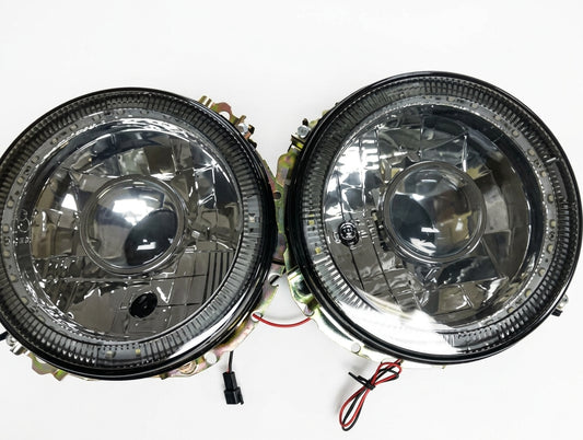 VW Golf 1 Headlight Inners With LED
