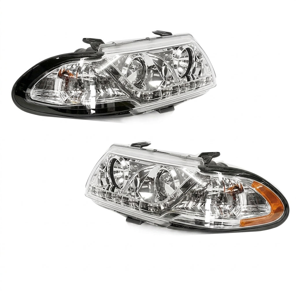 Opel Astra Headlights With DRL Chrome