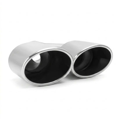 Universal Car Round Double Chrome Exhaust Tip