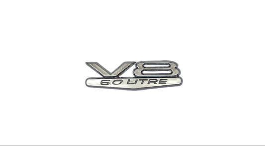 V8 6.0 Litre Emblem Badge