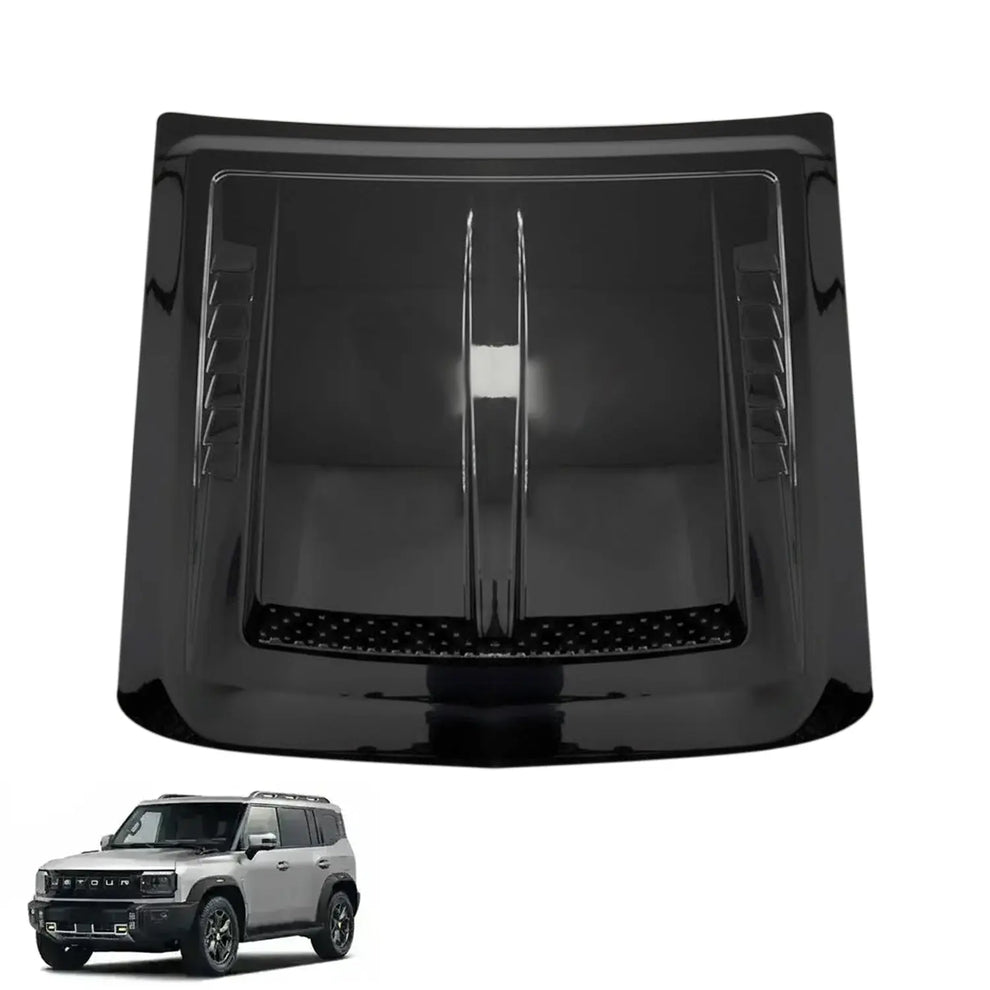 Jetour T2 (25-On) Brabus Style Gloss Black Plastic Bonnet Scoop