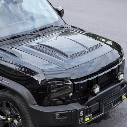Jetour T2 (25-On) Brabus Style Gloss Black Plastic Bonnet Scoop