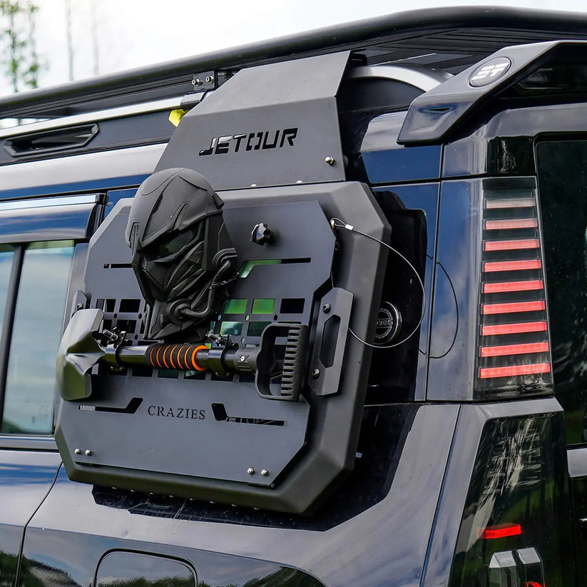 Jetour T2 (25-On) Dark Knight Edition Molle Side Panel With Shovel & Mask