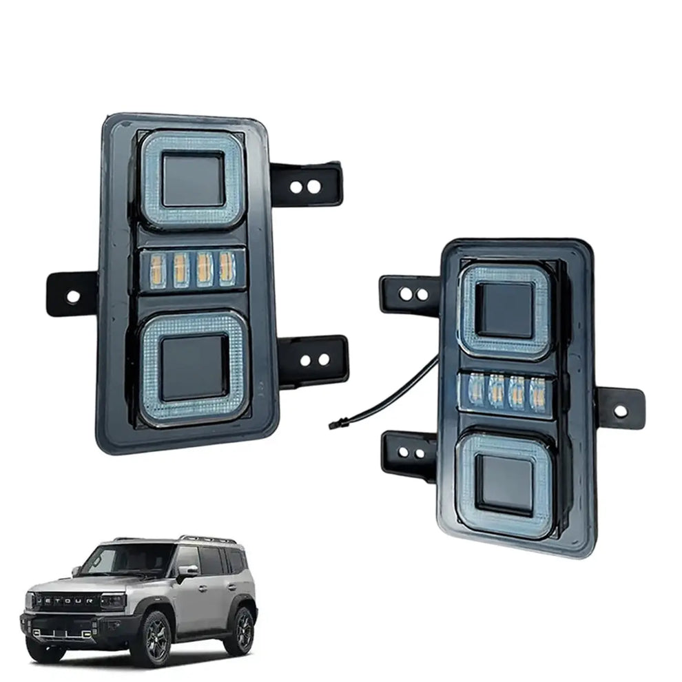 Jetour T2 (25-On) Defender Style Square Mount Rear Bumper Lights