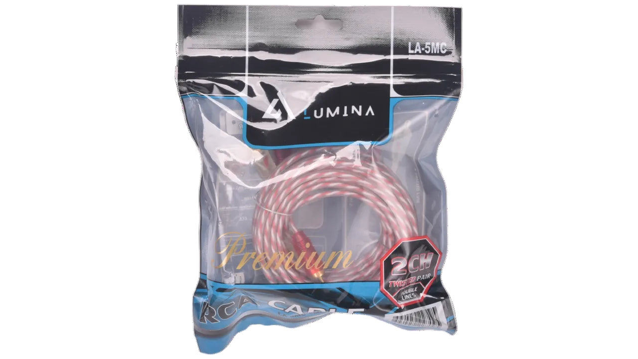 Lumina LA5M 5 Meter 2x2 RCA Cable