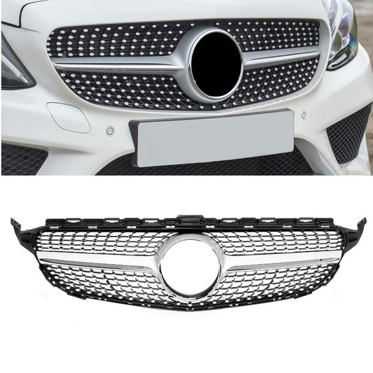 Mercedes W205 C Class Diamond Replacement Grill
