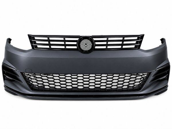 VW Caddy 2011 Golf 7.5 GTI Look Front Bumper Conversion Kit with Main Grille and Fog Grilles
